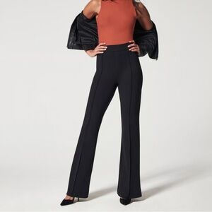 Spanx The Perfect Black Pant, Hi-Rise Flare ponte Sz L